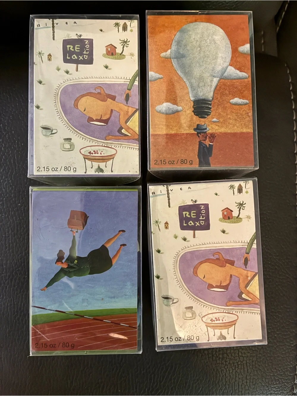 Vintage Pier 1 Imports Aroma Gel Fresheners - Assorted Mood Fragrances Set of 4